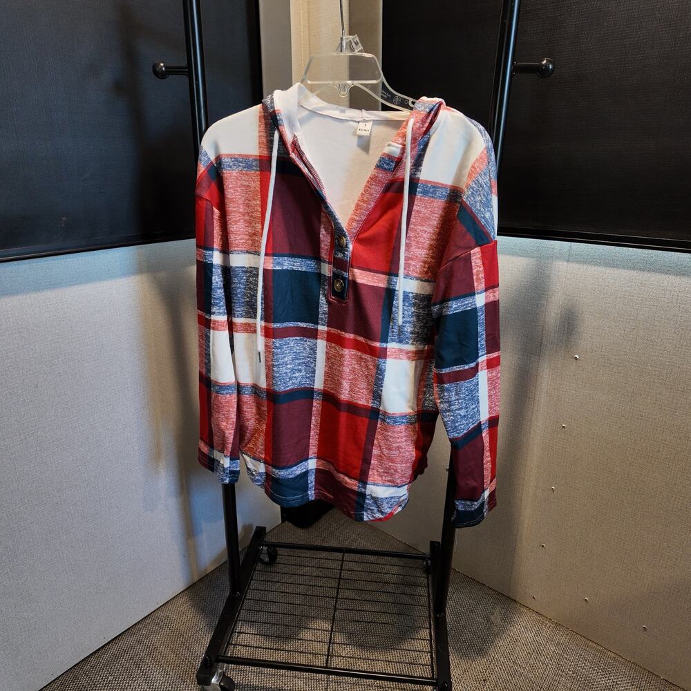 Rumia Plaid Hoodie